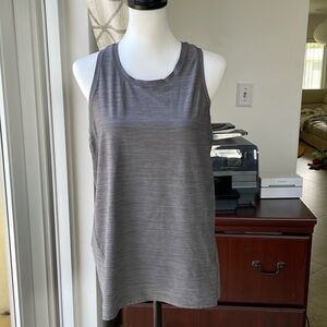 Athleta Gray Racerback Tank Women’s size Large